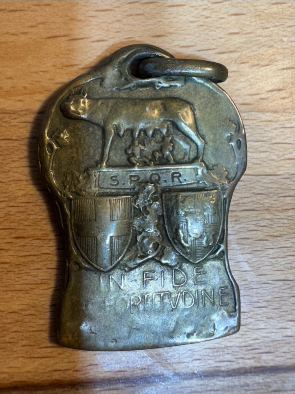Antique Italian WWI Era Bronze Patriotic Medal - Capture of Rome